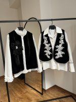 وست گلدوزی سفید 1106 - تصویر 3