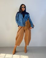 ست کت جین لیام و شلوار روبی - 1217