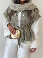 ست شومیز و شلوار و وست _ 2121 - تصویر 3