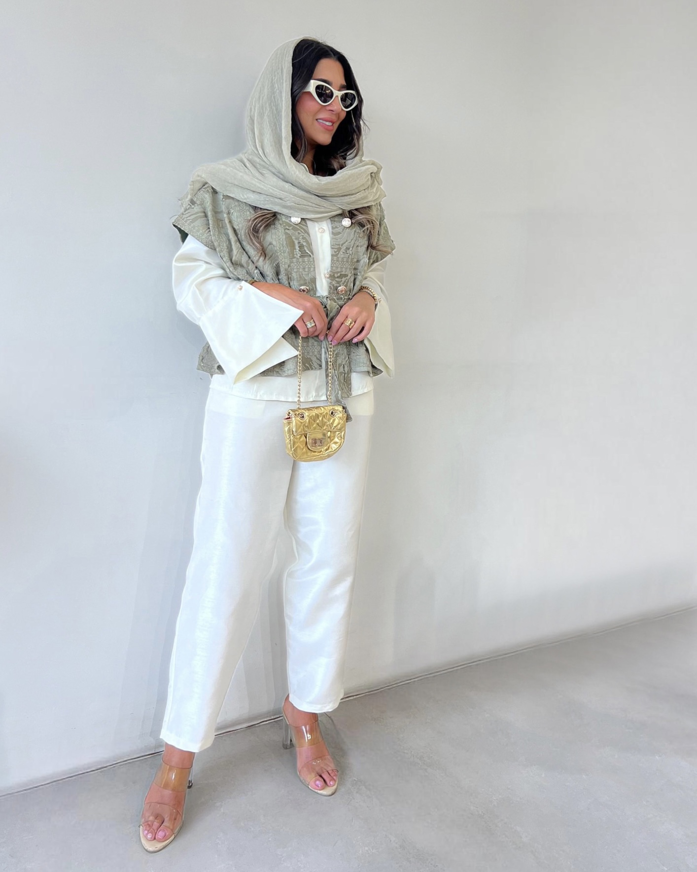 vide (4) ست شومیز و شلوار و وست _ 2121 - تصویر 1