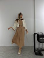 ست دامن و کت و کراپ - 2162 - تصویر 3