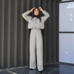 شومیز و شلوار شیفر - 1158 - تصویر 6