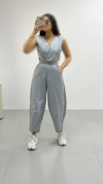 ست شومیز و شلوار و وست - 1164 - تصویر 6