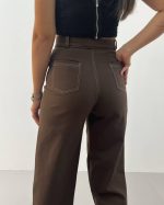 ست ترنچ کت دیفن و شلوار امکو - 1239 - تصویر 5