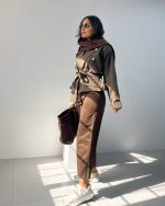 ست ترنچ کت دیفن و شلوار امکو - 1239 - تصویر 10