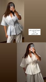شومیز لینن - 2576 - تصویر 3